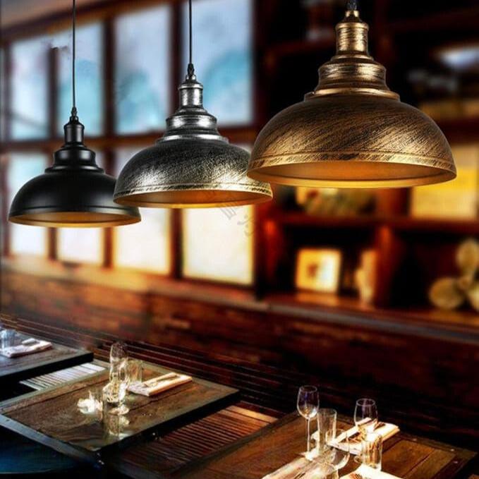 Lampe à suspension loft industriel rétro