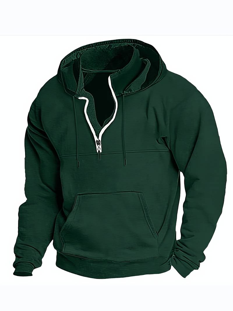 Variant image for Sweat à Capuche Homme Décontracté en Coton Doux-11
