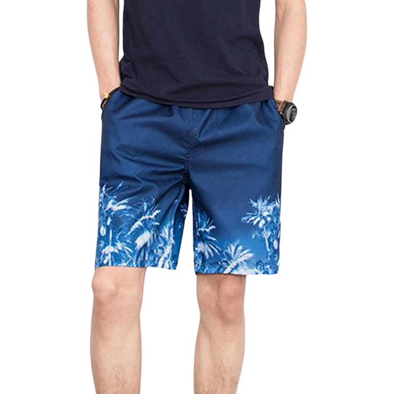 Short de plage imprimé pour hommes