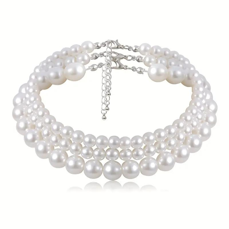 Collier de perles multi-couches