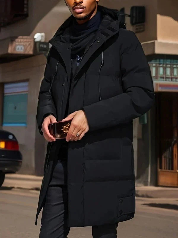 Variant image for Manteau d'Hiver Homme Épais en Polyester Moderne et Confortable-6