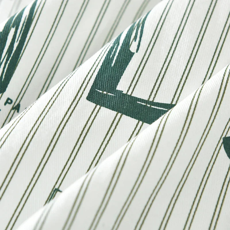 Chemise Homme Décontractée à Rayures en Coton 4