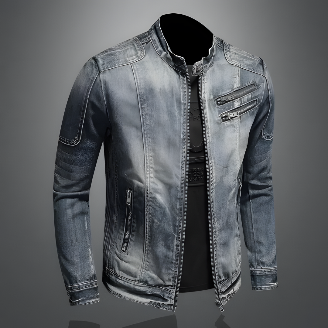Veste en Jean Homme Rétro Coton Polyester 1