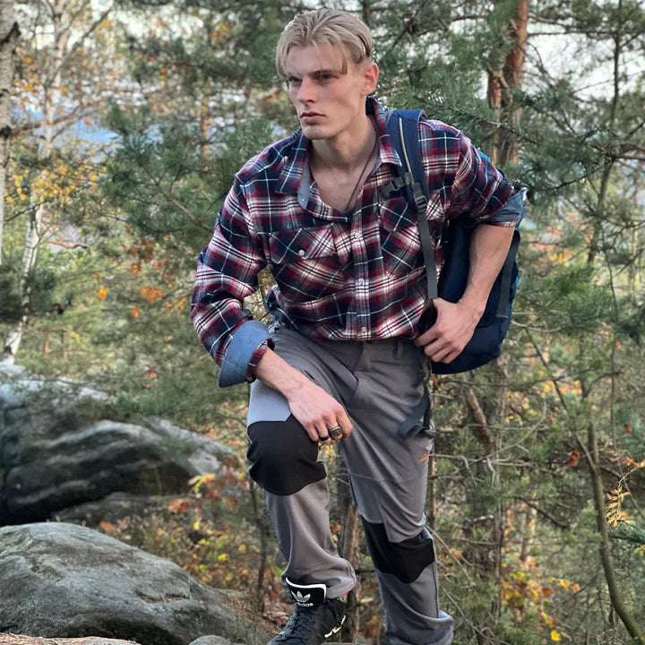 Chemise Homme Flanelle Douce Élégante Confortable-1