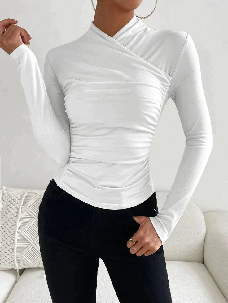 Haut à Longsleeve Élégant Femme Coton Doux 3
