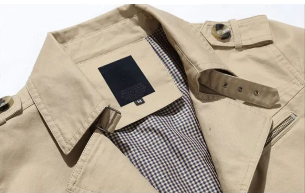 Trench-coat coupe-vent pour hommes