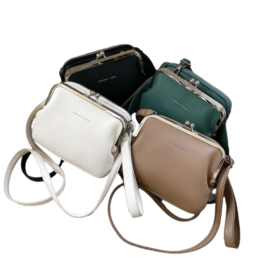 Sac à main décontracté pour femmes avec clip pratique en cuir artificiel 5