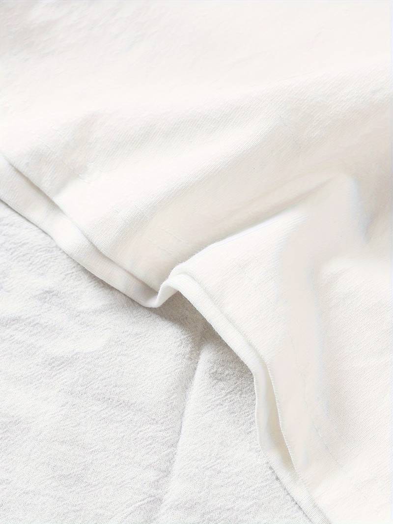 Tee Shirt Homme Col Haut Élégant 100% Coton-3