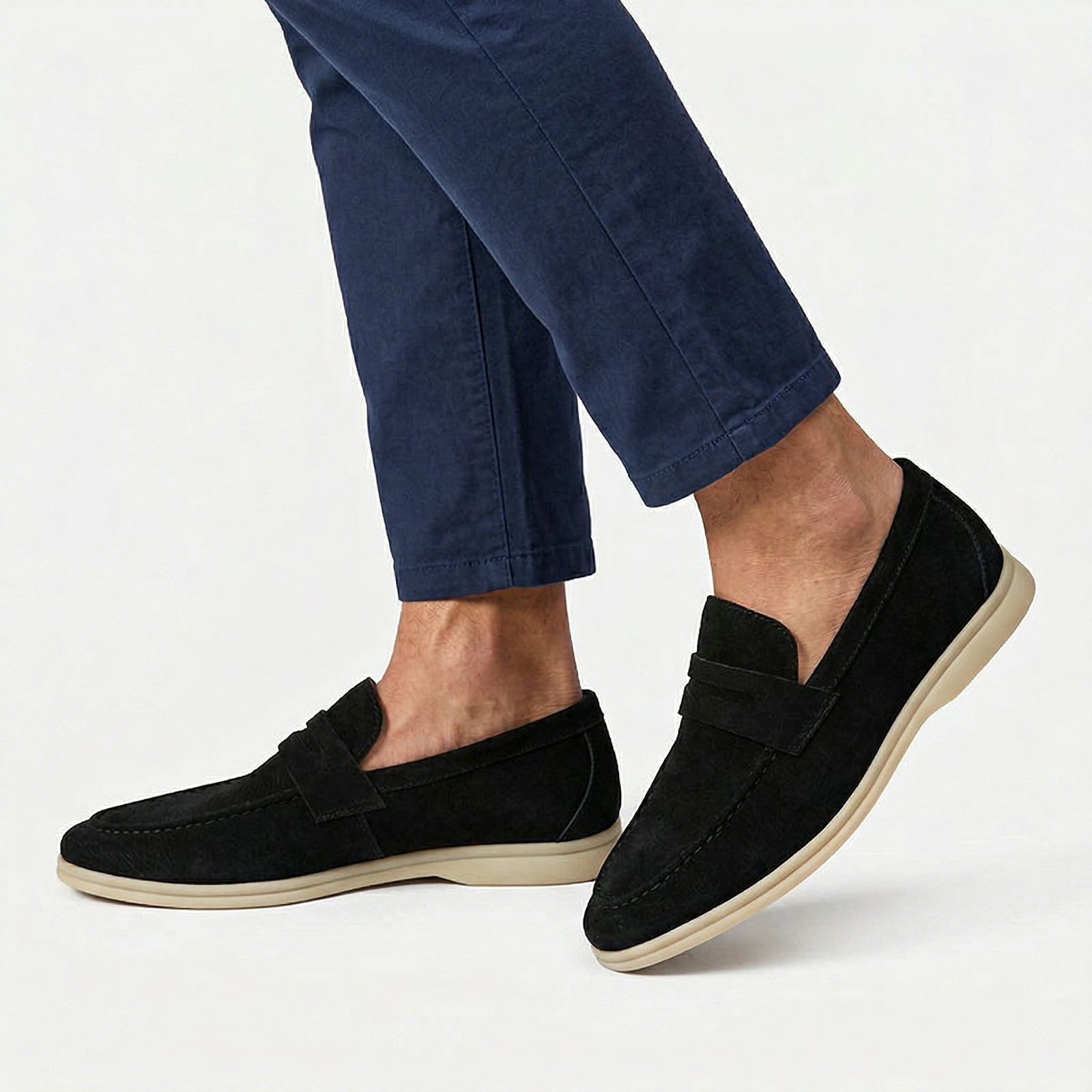 Mocassins pour hommes en daim chic