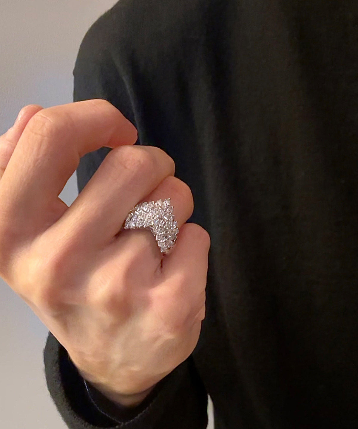 Bagues pour femmes avec zircon design amour 2