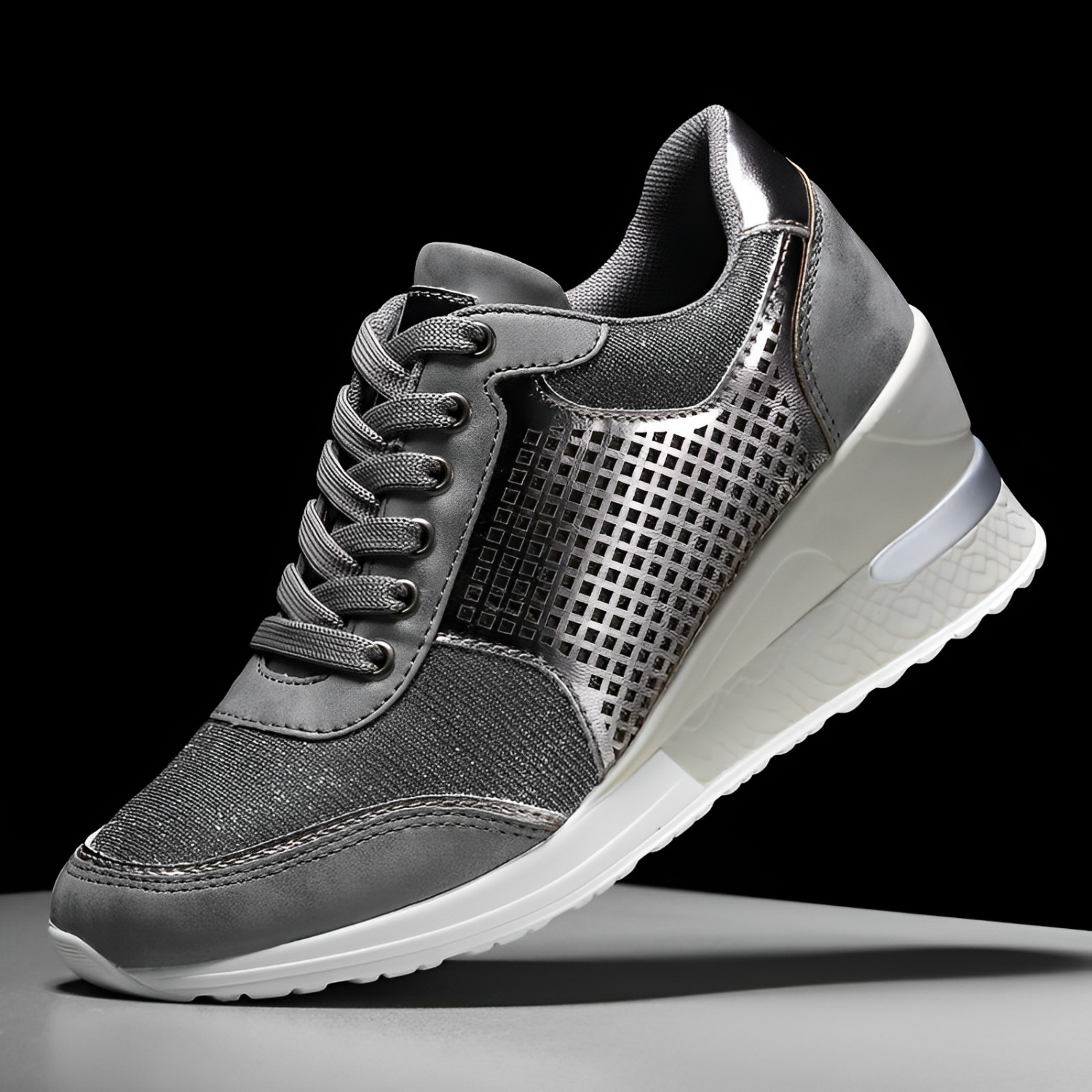 Baskets Compensées Fantaisie pour Femmes 7