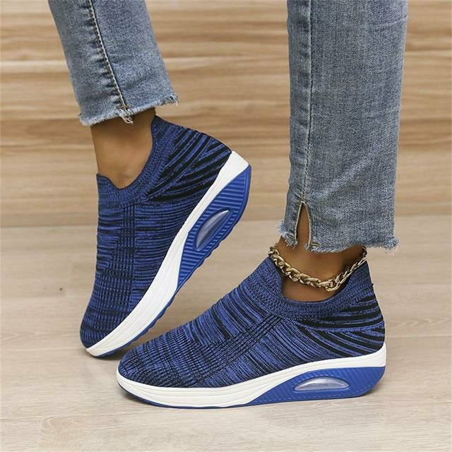 Baskets Femme Slip-On en Maille avec Semelle Air 3