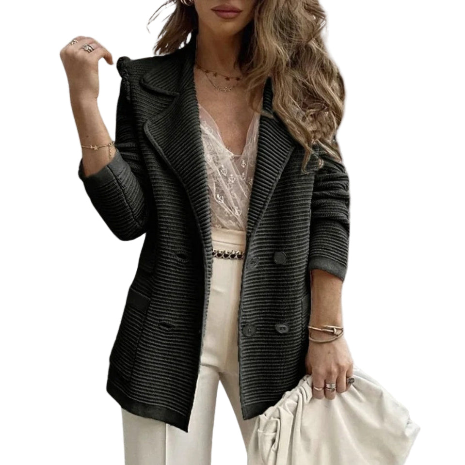 Blazer Femme Chic à Double Snap 0