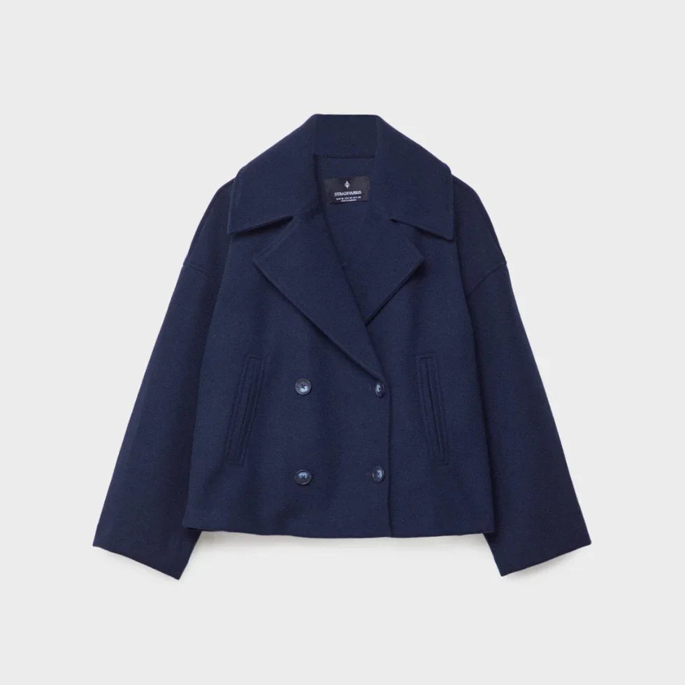 Blazer Femme Court à Double Boutonnage Chic 10