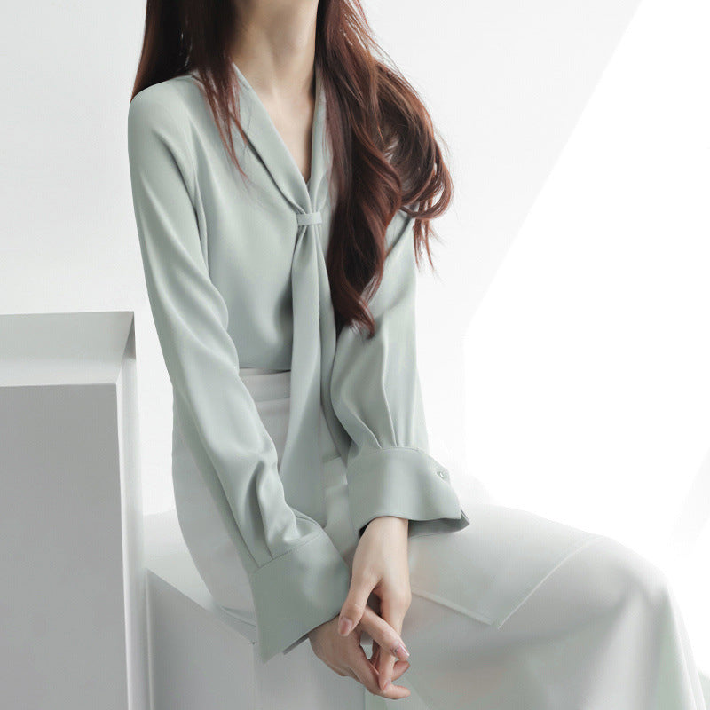 Blouse Femme Chic à Nœud Papillon Élégante 7