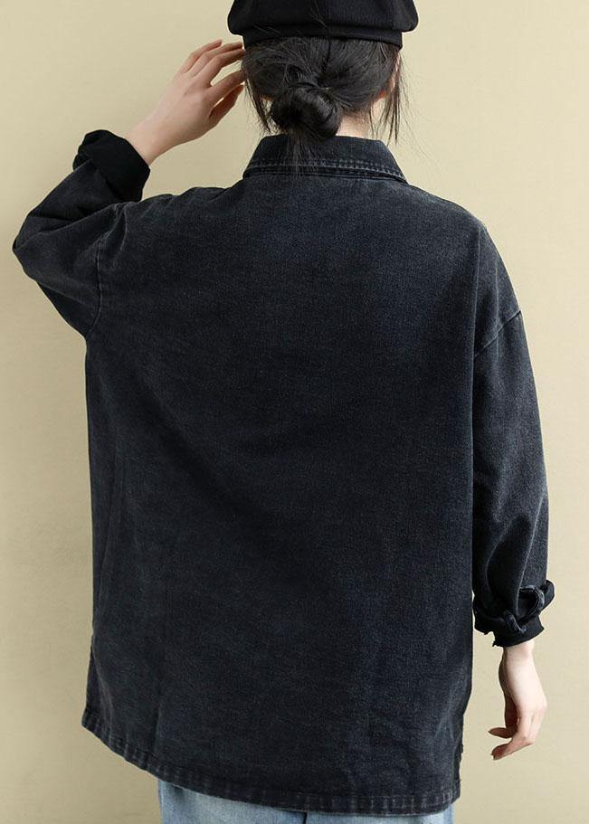 Blouse Femme Imprimée à Poches Patchwork 3