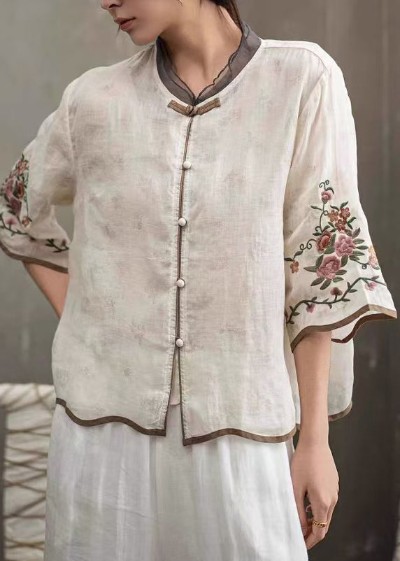 Blouse Femme Vintage à Boutons Chinois 0