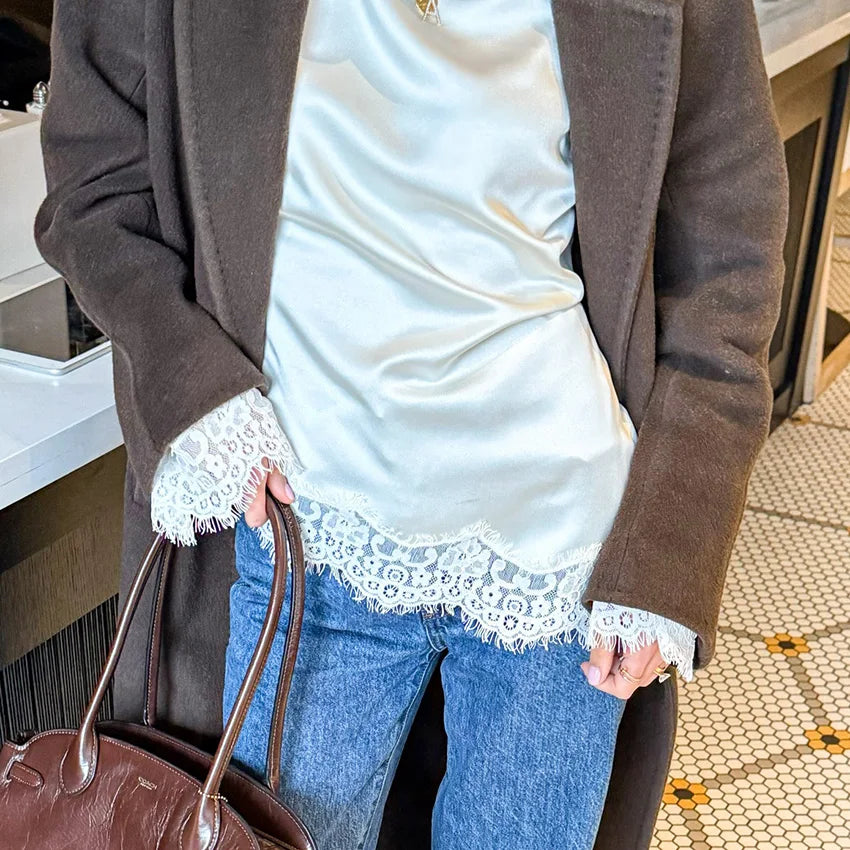 Blouse Femme à Manches Flare Vintage 2