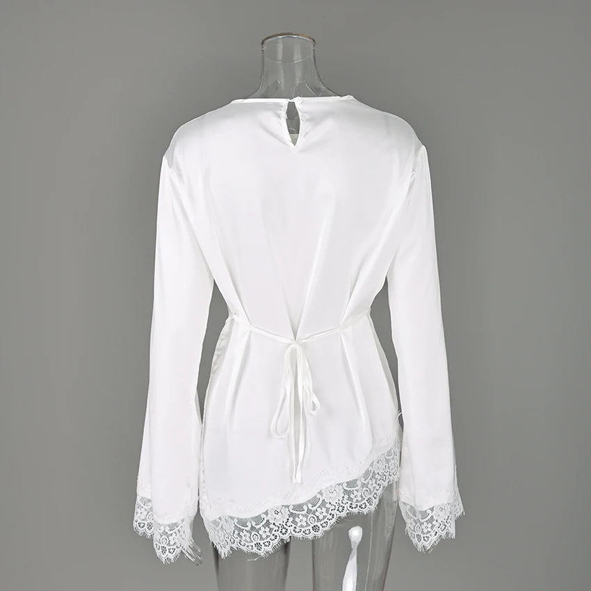 Blouse Femme à Manches Flare Vintage 4