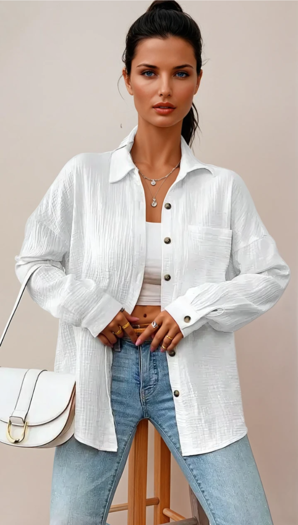 Blouse Femme en Coton 100% Style Décontracté 3