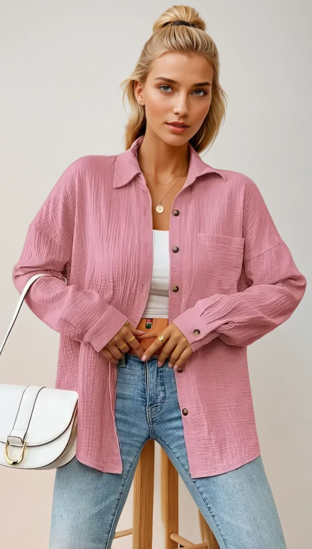 Blouse Femme en Coton 100% Style Décontracté 7