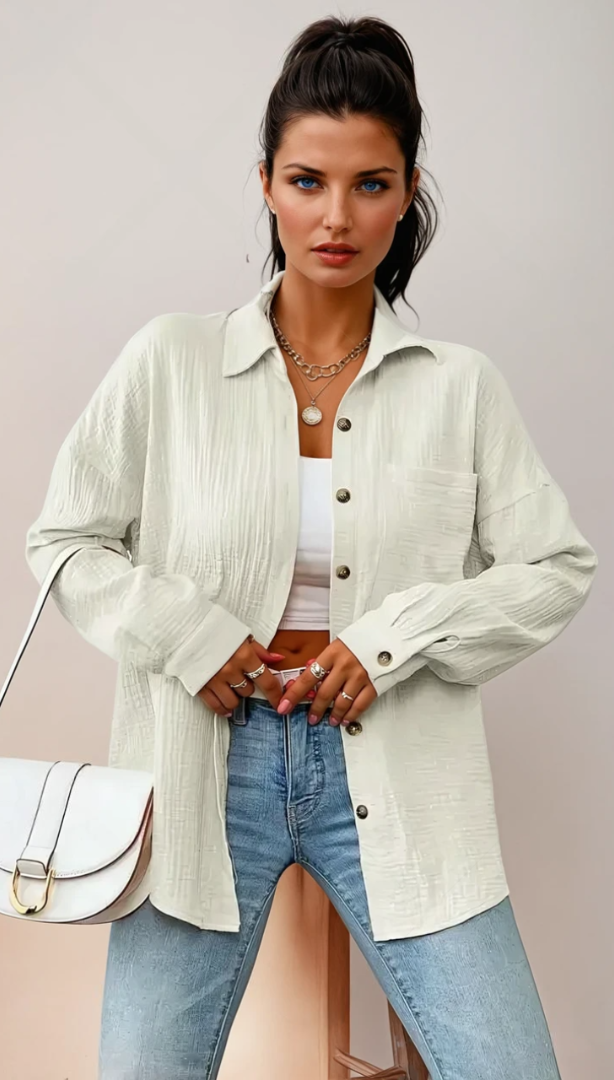 Blouse Femme en Coton 100% Style Décontracté 8