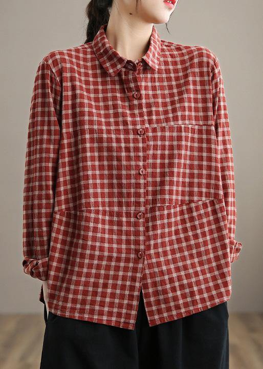Blouse Printemps à Manches Longues pour Femme en Patchwork 1
