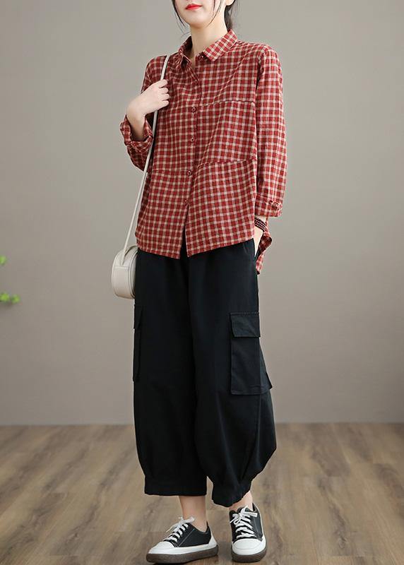 Blouse Printemps à Manches Longues pour Femme en Patchwork 3