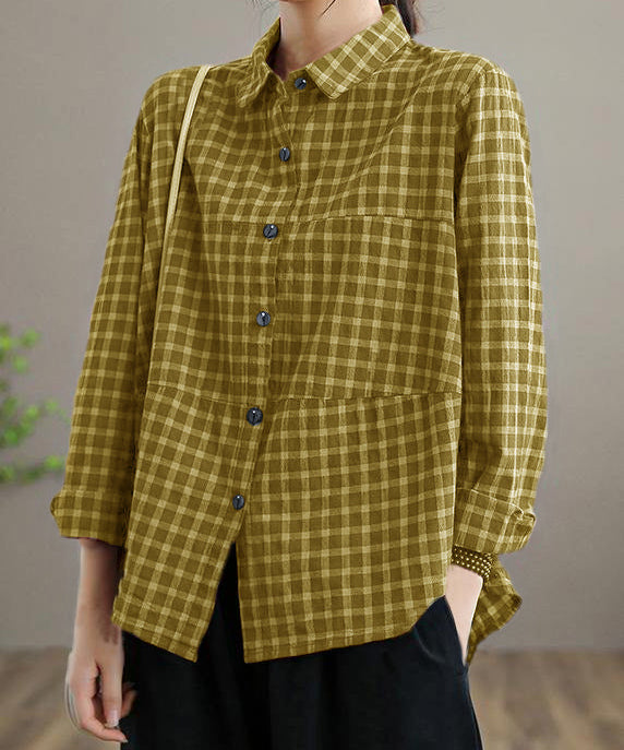 Blouse Printemps à Manches Longues pour Femme en Patchwork 7