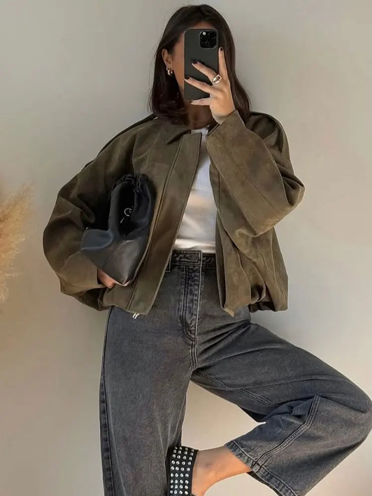 Blouson aviateur pour femme, style décontracté et tendance 3