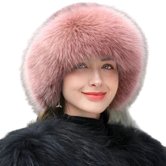 Bonnet Hiver Femme en Fourrure Synthétique Chic et Confortable 0
