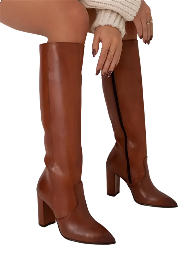 Bottes Femme Élégantes en Similicuir