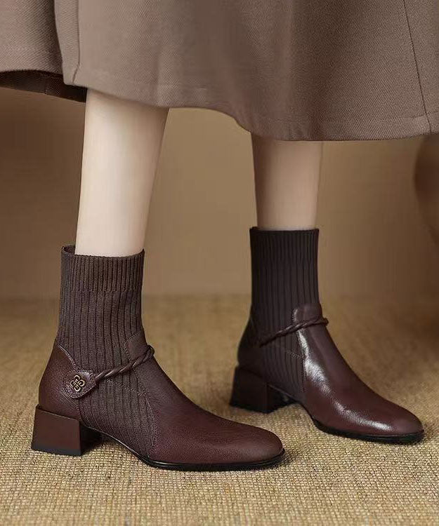 Bottes Femme Rétro Confortables pour l'Hiver 0