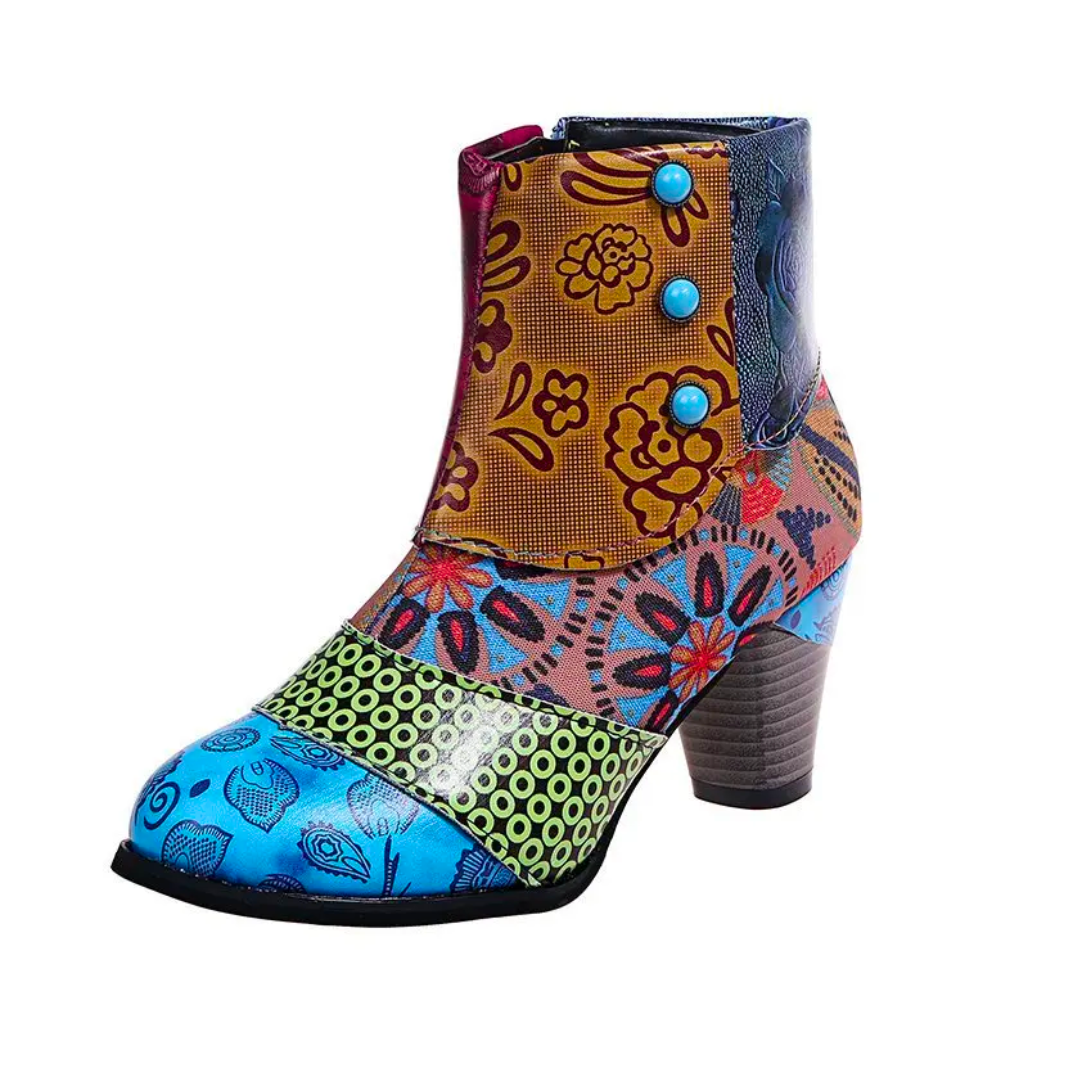 Bottes Femme Rétro Imperméables Haut Talon 3