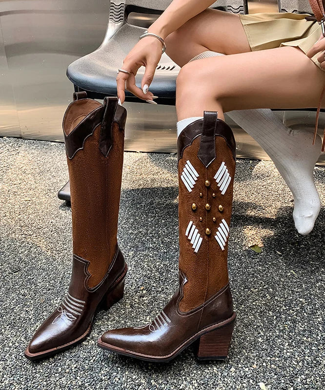 Bottes Femme Style Classique à Semelle Épaisse 0