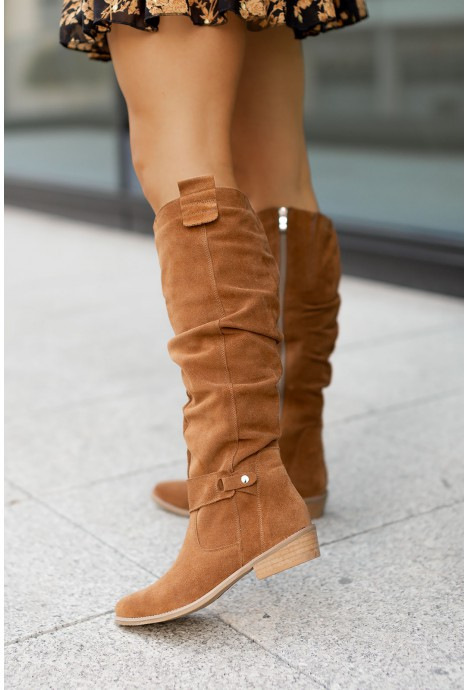 Bottes Hautes à Talon Plat pour Femme 5