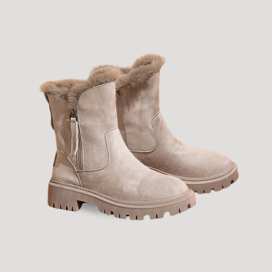 Bottes d'hiver pour femmes avec doublure en fourrure 2