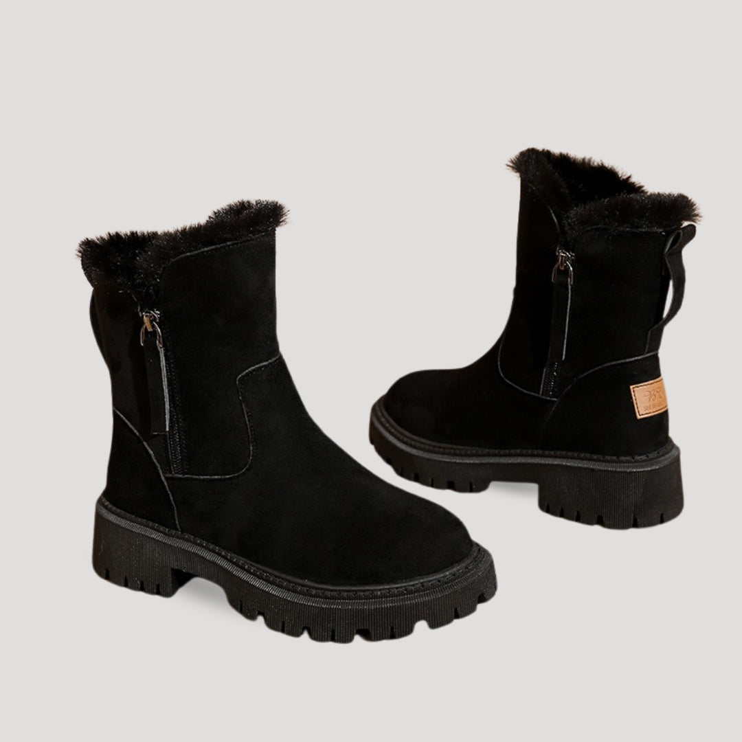Bottes d'hiver pour femmes avec doublure en fourrure 4