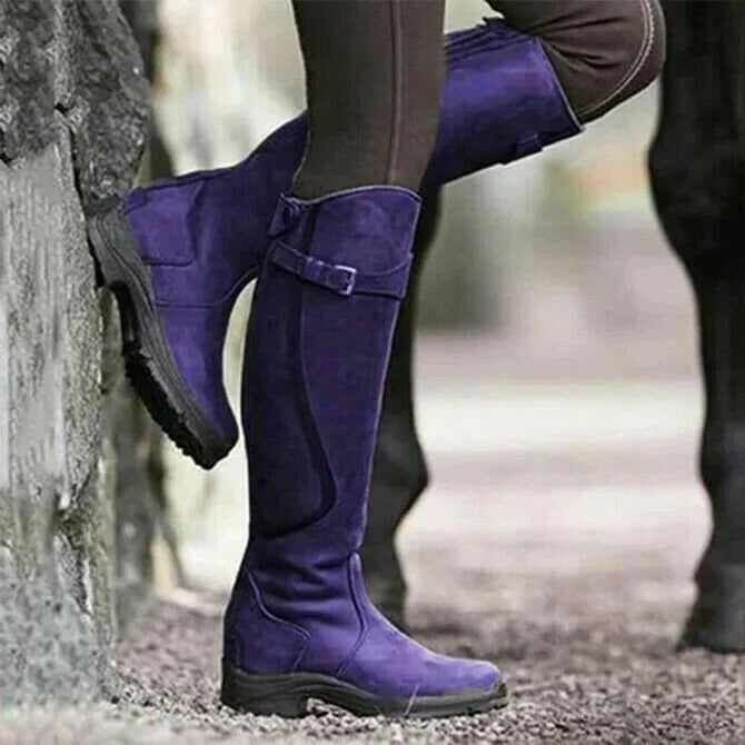 Bottes de Randonnée Hautes en Cuir pour Femmes Outdoor 4