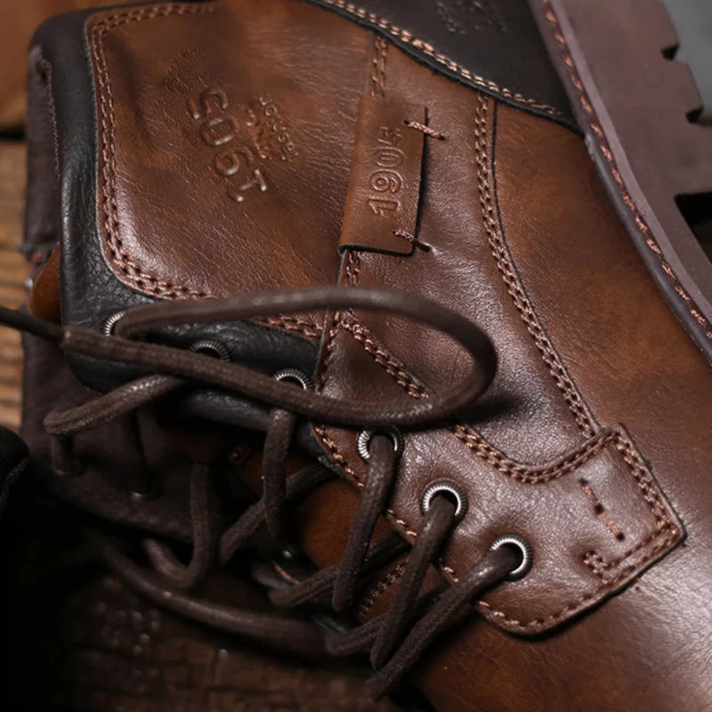 Bottes en cuir pour homme David 1905 2