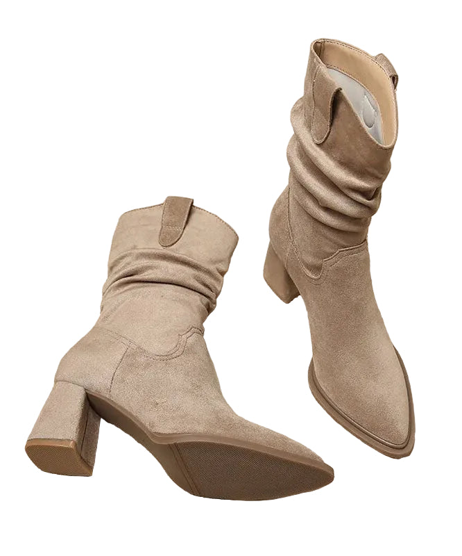Bottes pour femme à talon compensé et bout pointu 0