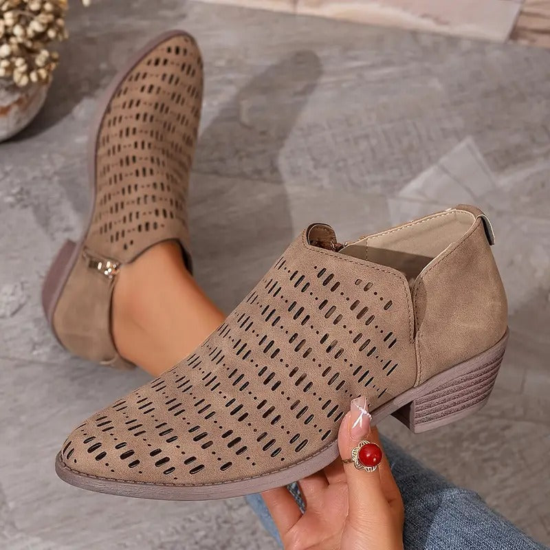 Bottines Décontractées à Découpes pour Femmes 2