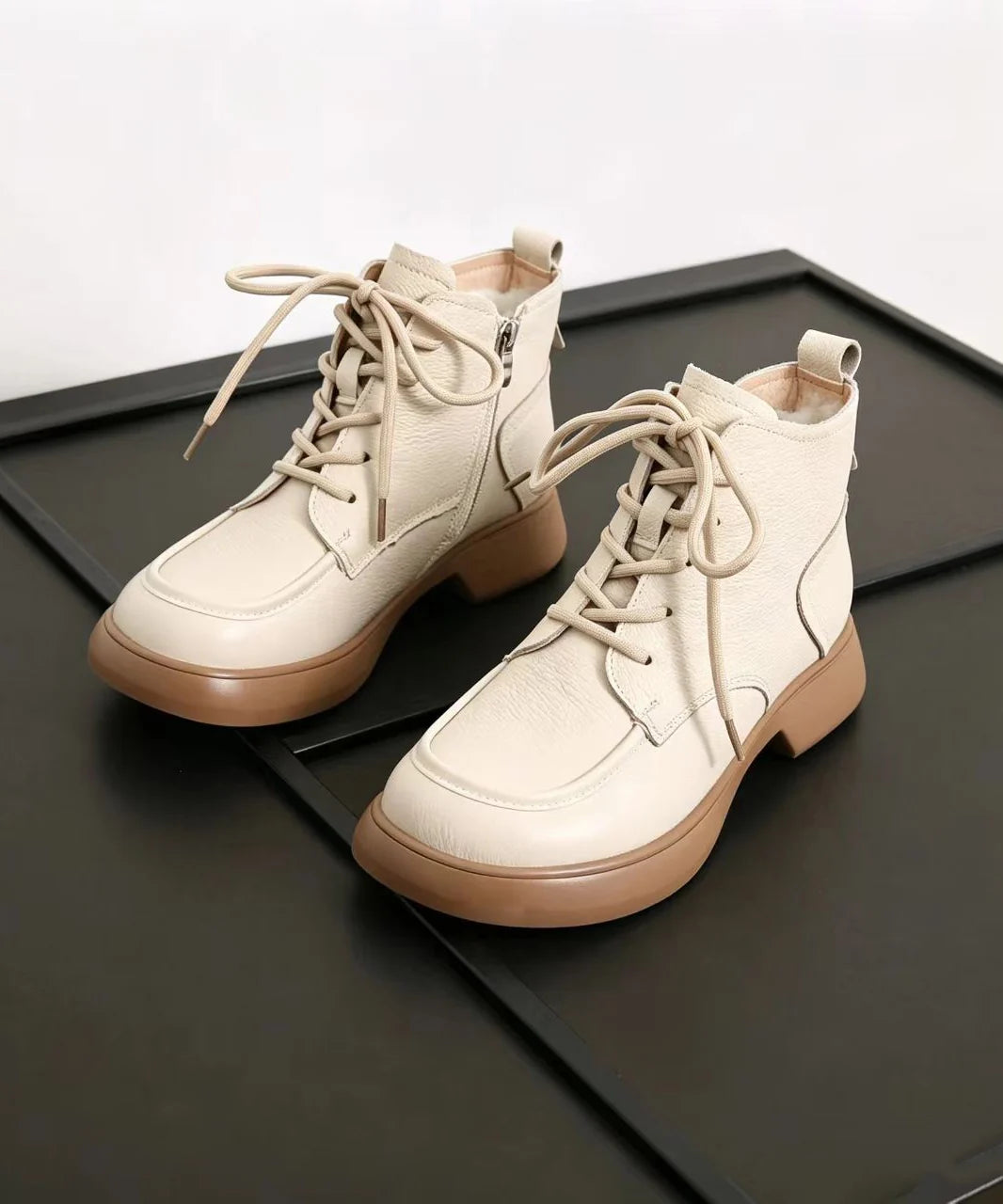Bottines Femme Classiques À Lacets 2