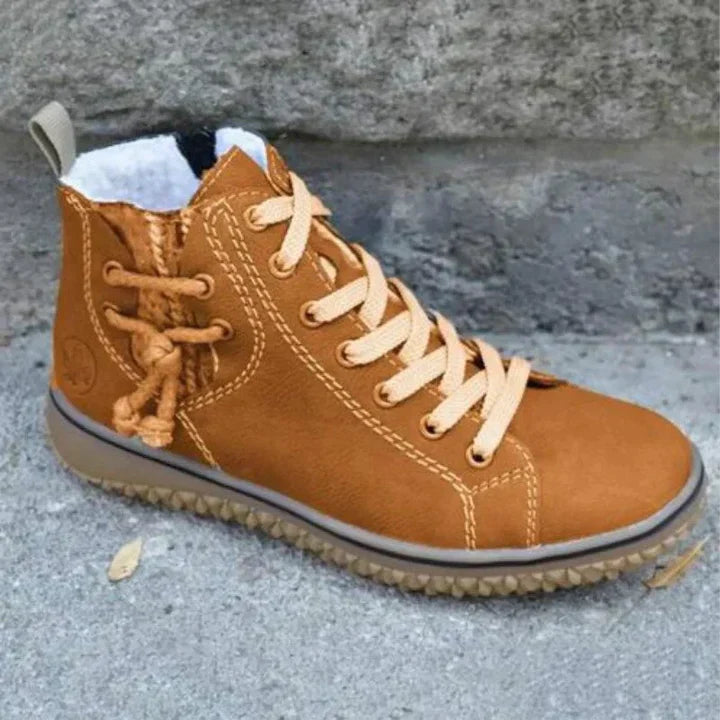 Bottines Femme Vintage Confortables à Semelles Antidérapantes 4