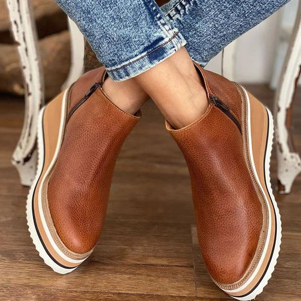 Bottines Femmes Chic à Fermeture Éclair pour Un Style Élégant 3