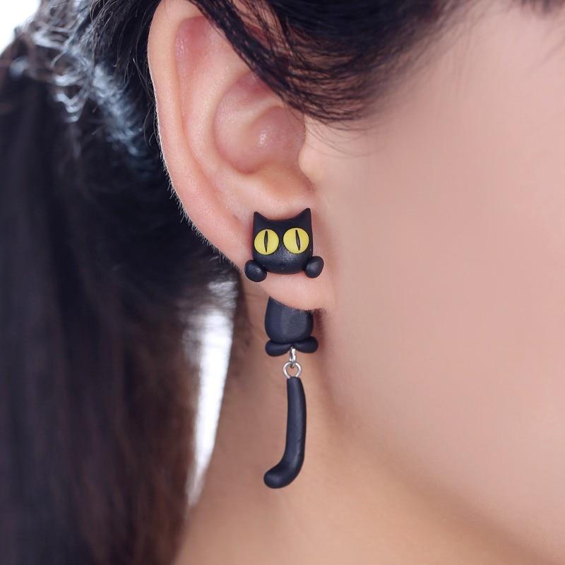 Boucles d'oreilles Femme Patte de Chat Ludiques 0