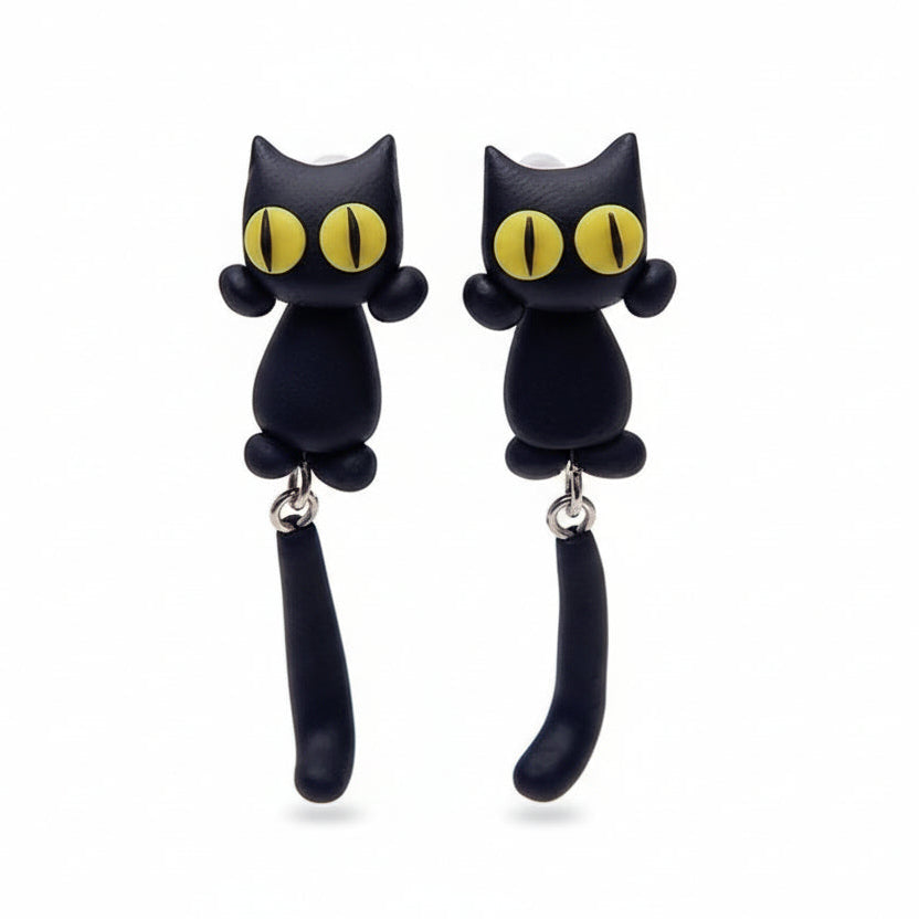 Boucles d'oreilles Femme Patte de Chat Ludiques 2