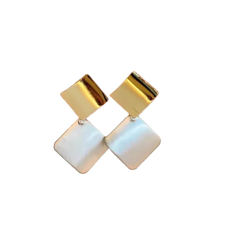 Boucles d'oreilles Femme Pendantes Design Superposé Moderne 2