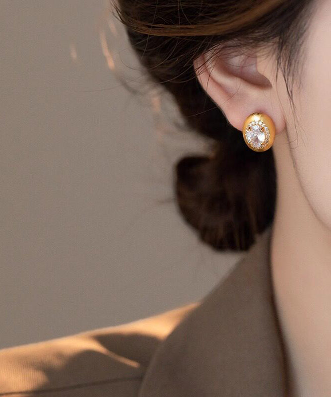 Boucles d'oreilles femme design œuf de pigeon moderne 4