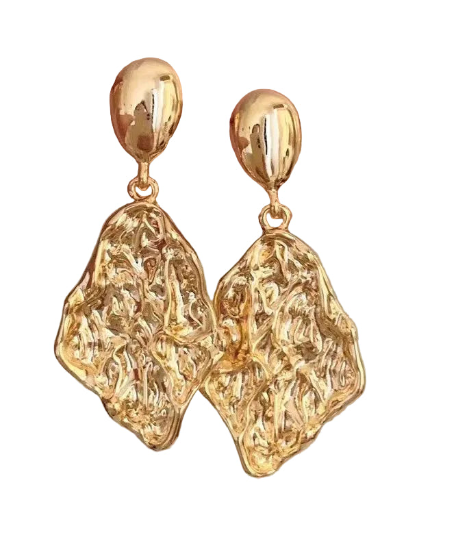 Boucles d'oreilles pendantes pour femme design froissé original 4